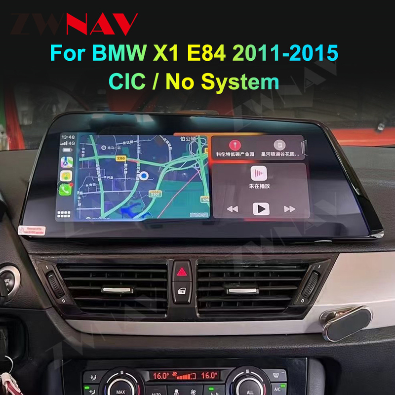 Στερεοφωνική αυτόματη ραδιο ναυσιπλοΐα ΠΣΤ Carplay οργάνων καταγραφής αυτοκινήτων της BMW X1 E84 2011-2015