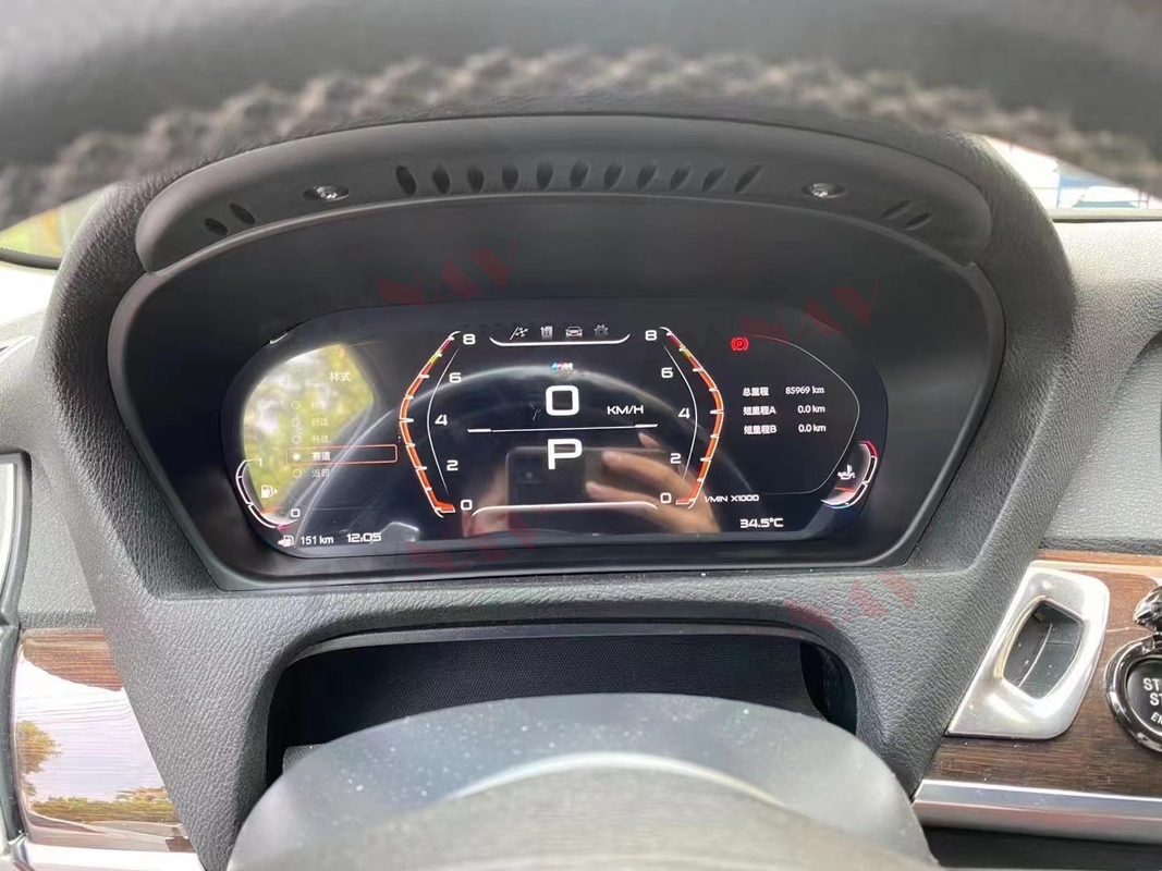 Digital Cluster Custom ταμπλό αυτοκινήτου LCD με ενσωματωμένο 1DIN για BMW E60 E70 E71