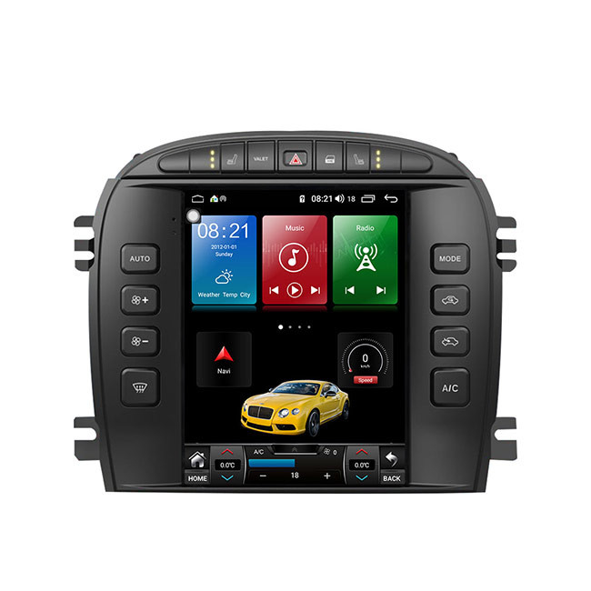 Ιαγουάρος ασύρματο Carplay ενιαίο DIN 128G 12v λωρίδων ραδιοφώνων αυτοκινήτου 10,4 ίντσας