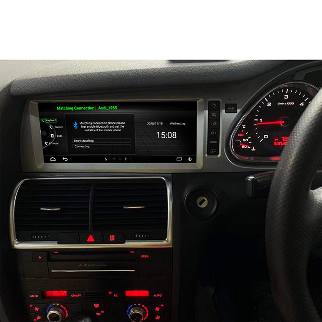 ενιαίο DIN 45V Audi Q7 αρρενωπό επικεφαλής ΠΣΤ ραδιο 4G WIFI μονάδων 10,25 ίντσα