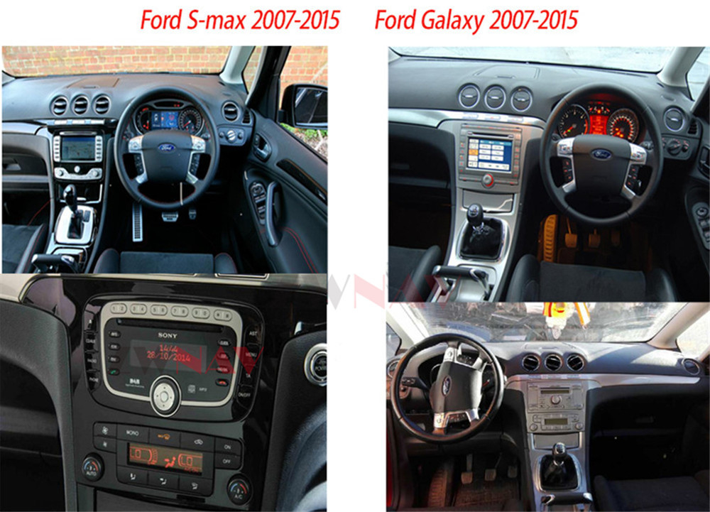 Ραδιο στερεοφωνική επικεφαλής μονάδα αρρενωπά 11 Carplay αυτοκινήτων ναυσιπλοΐας για τον s-ανώτατο γαλαξία 2007-2015 της Ford