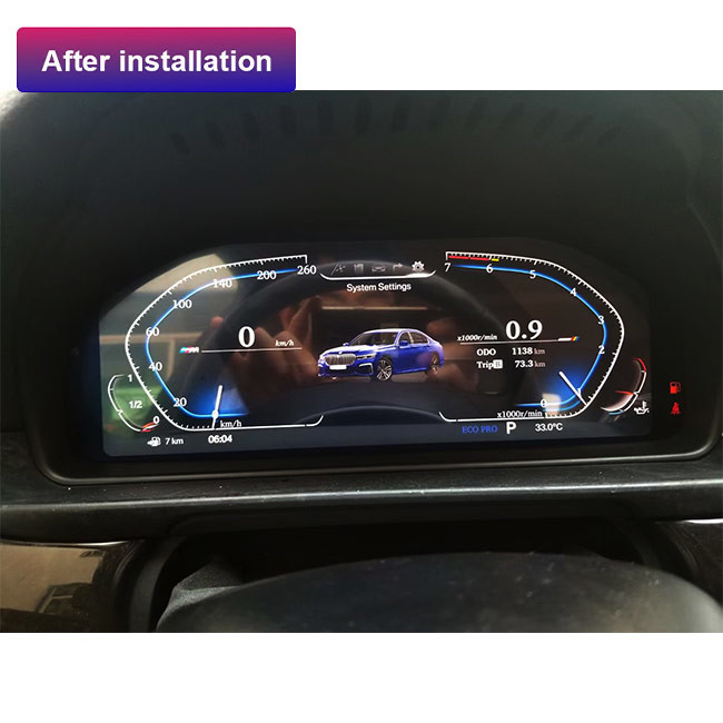 Ψηφιακή επίδειξη ταμπλό της BMW Linux για τη μονάδα συστάδων οργάνων αυτοκινήτων LCD της BMW